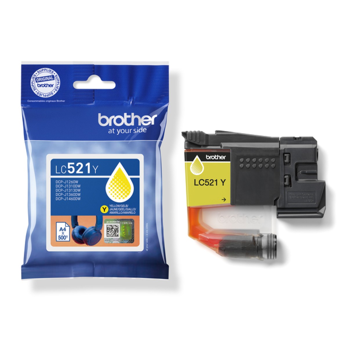 Brother LC-521Y inktcartridge geel