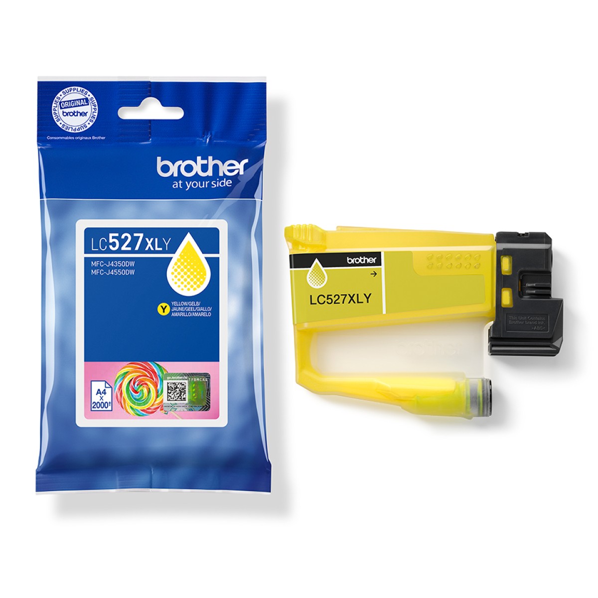 Brother LC-527XLY inktcartridge geel hoge capaciteit Brother LC-527XLY inktcartridge geel hoge capaciteit