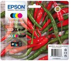 Epson 503 inktcartridge multipack zwart XL / CMY standaard