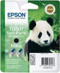 Epson inktcartridge T0501 zwart / dubbelpak 2x15ml