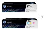 HP 126A bundel (toner zwart CE310A + 3-pack kleur CF341A) HP 126A bundel (toner zwart CE310A + 3-pack kleur CF341A)